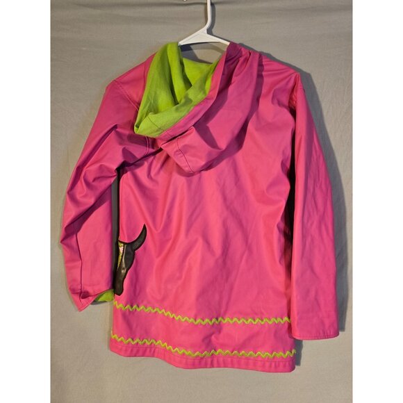 Hartstrings Girls Size 7/8 Rain coat Jacket Raincoat Pink Scottie Dog So Cute - Picture 3 of 3